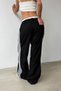 Side Stripe Velour Track Pants for Men - 7