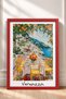 Vernazza Yellow Chair Terrace Dining Table Framed Painting Italy Poster Wall Decor Itp129 - 3