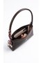 Women's Scarf Detailed Baguette and Shoulder Bag with Zipper Interior Compartment, Handbag and Clutch Bag - 2