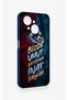 Wavy Burgundy and Blue Patterned Silicone Case Compatible with Tecno Spark Go1. - 3