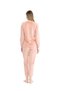 Velvet Long-Sleeved Pajama Set with Elasticated Cuffs - 2