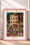 Flower Market, Rome, Framed Painting, Italy Poster, Living Room, Kitchen, Wall Decor, Itp139. - 3