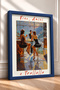 Vino Amici and Trallalla – Framed Painting with Text, Italy Poster, Wall Decor, Itp130. - 2