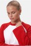 Women's Luther 100% Cotton Long Sleeve Red and White Raglan T-Shirt. - 4