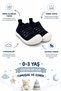 Baby - Child Flexible Orthopedic Soft Sole Stylish Black First Step Sports Shoes - Sports Sneakers, Knit and Woven.