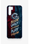 Oppo A91 Compatible Wavy Burgundy and Blue Patterned Silicone Case. - 2