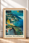 Costiera Amalfitana Dining by the Light of the Moon Framed Painting Italy Poster Wall Decor Itp131 - 3