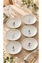 Set of 6 Porcelain Lavinia Soup Bowls, 15 Cm.