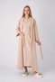 Maternity and Postpartum Nightgown Set, 2-Piece, with Lace Panels, Buttoned, Nursing-Friendly, Jacquard Fabric.