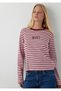 Logo Striped Pink T-Shirt 1620077-A6662