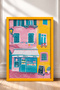 La Dolce Vita Turquoise Framed Poster, Italy Poster, Wall Decor, Itp155. - 3