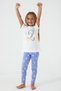 Girls' Premium Short-Sleeved Pajama Set with Leggings - 3