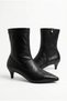 Nova Women's Black Leather Ankle Boots - 3