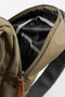 Medium Size 37 cm Canvas Waterproof Fabric School Travel Backpack Khaki U577 - 5