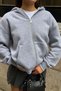FW Cool Puff Relaxed Fit Gray Zip-Up Hoodie - 8