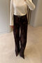 Premium Flock Printed Jeans - Light Brown