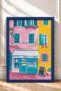 La Dolce Vita Turquoise Framed Poster, Italy Poster, Wall Decor, Itp155. - 3