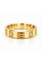 Imported Steel Crtr Gold Wedding Ring (Size 7)