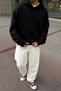 FW Cool Puff Black Relaxed-Fit Hoodie - 5