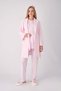 Maternity Pajama Set, 3-Piece Set, Lace Robe, Buttoned Nursing Robe, Jacquard Fabric.