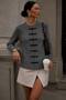 New Season Women's Knit Cardigan with Accessory Details and a Round Neck, 52121065.