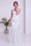 Women's Corset-Style Draped Long-Sleeved Satin Evening Dress, Available in Black, Burgundy, White, and Baby Blue. - 5