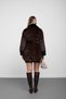 Brown Leopard Print Coat with Fur Collar and Belted Design - 8