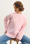 Women's Oversized Fit Crew Neck Soft Texture Stylish Knit Sweater - 4