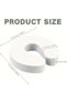 6 Pack White Foam U Shape Door Stoppers for Injury Prevention - 3
