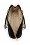 Women's Two-Tone Clutch Bag and Shoulder Bag with Gold Buckle Detail - 4