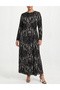 Rochie lunga, Negru/Alb