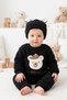 Baby Kids Plush 3-Piece Set: Winter Top, Pants, and Plush Outfit with Bear Design and Ear-Flap Hat, 6-18 Months. - 8