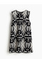 Rochie scurta, Negru/Alb
