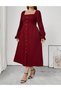 Rochie lunga, Rosu