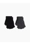 Set manusi, Negru/Gri