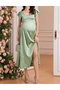 Rochie medie, Verde - 2