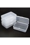 4pcs Plastic Mini Storage Box Transparent Portable Jewelry Organizer Case - 2