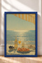 Seafood Feast under the Tent – Framed Poster, Italy, Living Room, Kitchen, Wall Decor, Itn019. - 3