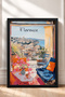 Florence Balcony with Cityscape – Framed Painting, Italy Poster, Living Room, Kitchen, Wall Decor, Itp172. - 3