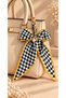 Kazayağı Patterned Bow Bag Scarf – with Pearl Details, Gold-Colored Clip, Bag Ornament, and Keychain. - 2