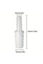 5pc Plastic Hose Barb Reducer Fitting Union Adapter Connector Pipe - 6