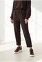 Women's Brown Basic Loose-Fit Top and Bottom Set Tkm-19000528 - 3