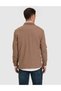 Regular Fit Button-Down Polo Collar Sweatshirt - 5
