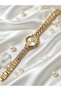 Minimalist Women's Wristwatch with a Chain Detail, Ferrucci (Gold Color) Minimalist Women's Wristwatch with a Chain Detail. - 3