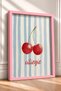 Cherry Blossom Watercolor Painting, Framed, Italy Poster, Living Room, Kitchen, Wall Decor, Itn002. - 2