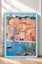 Portofino Harbor and Tropical Plants Framed Poster, Italy Poster, Living Room, Kitchen, Wall Decor, Itp191. - 3