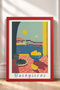 Buongiorno, Framed Tabletop Painting with a Port View, Italy Poster, Wall Decor, Itn008. - 3