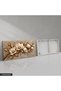 Textured Look, Gold-Leaf White Flower, One-Piece Canvas - Canvas Painting - 7