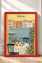 Venice, Written Palace, Scenic Breakfast, Framed Painting, Italy Poster, Wall Decor, Itn022. - 3