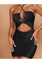 Rochie scurta, Negru - 6